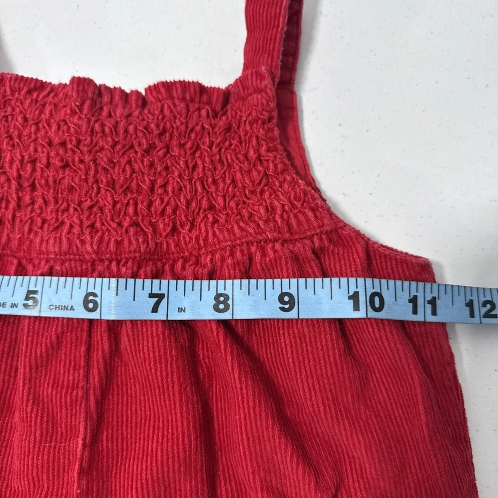 Gymboree Overalls Toddler 18 24M Red Cupcake Embroidery Romper‎